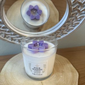 Χειροποίητο αρωματικό κερί με καρδούλες