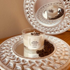 Χειροποίητο αρωματικό κερί σόγιας με άρωμα coffee