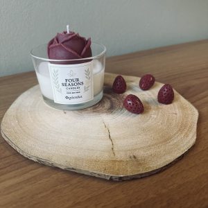 Χειροποίητο αρωματικό κερί τριαντάφυλλο