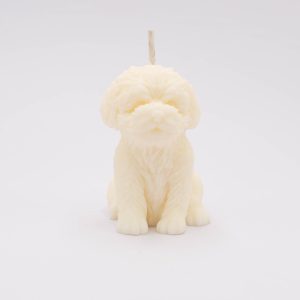 Χειροποίητο αρωματικό κερί σόγιας σε σχήμα κουταβιού