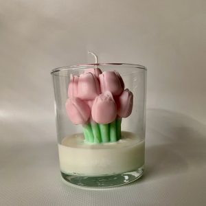 Χειροποίητο αρωματικό Κερί Tulip Bouquet