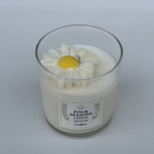 Χειροποίητο αρωματικό κερί σόγιας με μαργαρίτα Coffee