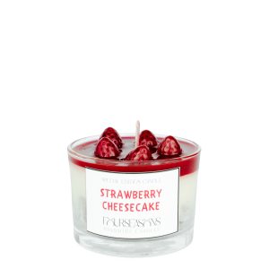 Χειροποίητο αρωματικό κερί σόγιας Strawberry Cheesecake